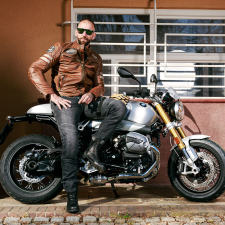  Motoros bőrdzseki W-TEC Milano fekete 4XL motoros kabát