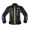  Motoros kabát W-TEC Gelnair EVO, szellőzőpanel, levehető CE protektorok, visionight fényvisszaverő elemek, zsebek, tépőzáras mandzsetta fekete-fluo 4XL