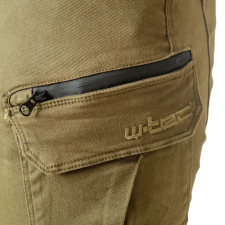  Motoros nadrág W-TEC Cargotic olivazöld 3XL motoros kabát