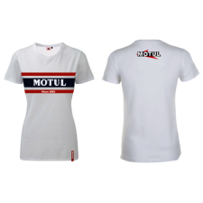 Motul Csíkos Póló férfiaknak - Női Fehér női póló
