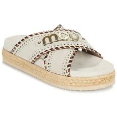 Mou Papucsok CRISS-CROSS SANDAL METAL STITCH Fehér 38