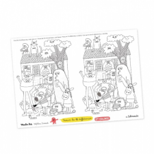 MOULIN ROTY Monstruleti színező tányér tartó, Moulin Roty gyermek- és ifjúsági könyv