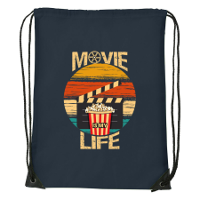Movie is my life - Sport táska navy kék tornazsák
