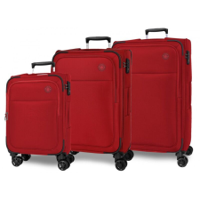MOVOM Atlanta Red, luxus textil utazótáska készlet, 77cm/66cm/55cm, 5318424 kézitáska és bőrönd