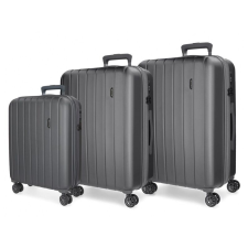 MOVOM Wood Antracite, luxus ABS utazótáska készlet, 75cm/65cm/55cm, 5318462 kézitáska és bőrönd