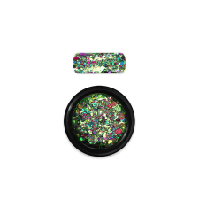 Moyra Holo glitter mix 1g No. 18 Kaméleon Zöld körömdíszítő