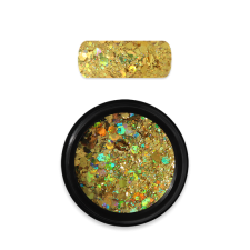  Moyra Holo glitter mix No. 07, Sötét arany körömdíszítő