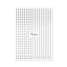 Moyra Körömdíszítő Csík Dots 02 Ezüst körömdíszítő