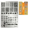 Moyra Körömstamping Lemez - 131 Skins - Állatminták és Egyéb Dizájnok