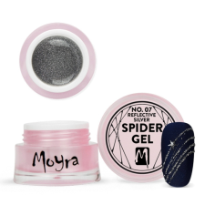Moyra Spider Gel Zselé 5ml No.07- Reflective Silver fényzselé
