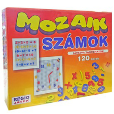  Mozaik számok 120 darabos készlet játékfigura