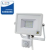  Mozgásérzékelős PRO-W LED reflektor (10W/100°) hideg fehér