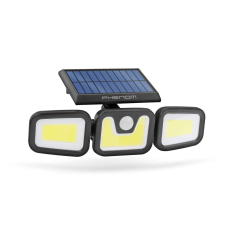  Mozgásérzékelős szolár reflektor - karos, forgatható - 3 COB LED kültéri világítás