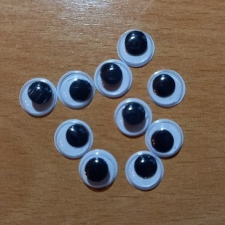  Mozgó szem 10 mm 10db/cs. dekorációs kellék