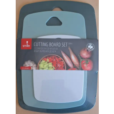 MPM Smile SDB-6 3 részes műanyag vágódeszka zöld konyhai eszköz