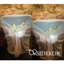  Mr &amp; Mrs táblácska dekorációs kellék