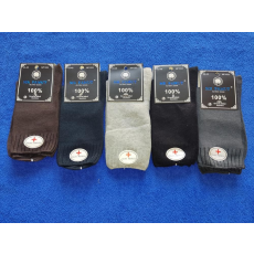 MR Pamut Mr.Pamut gumi nélküli, bordás szárú férfi zokni több színben, 5 db-os csomagban, 39-42