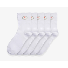 MR Pamut Mr.Pamut gumi nélküli férfi zokni fehér, 5 páras csomagban, 43-46 férfi zokni