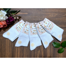 MR Pamut női hosszú szárú pamut zokni 5pár/cs WP2002 fehér női zokni