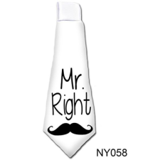  Mr. Right 058 - Tréfás Nyakkendő vicces ajándék