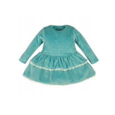 MROFI Bársony Ruha 74 - Menta/Fehér Csipke Széllel