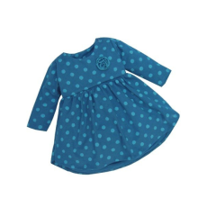 MROFI Kislányruha - Kék/zöld pöttyös rózsával 74