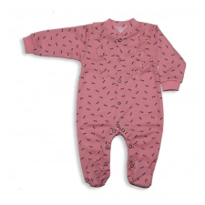 MROFI Pamut Ujjas Rugdalózó - Mályva/Szürke Mintás 68 rugdalózó