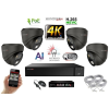  MS - AI Hybrid Light IP kamerarendszer 4 kamerával switchel 8 Mpix GD - 6482k4B