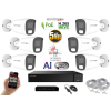  MS - AI Hybrid Light IP kamerarendszer 6 kamerával switchel 5 Mpix WT - 6143k6B