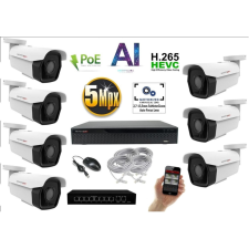 MS - AI IP park kamerarendszer 7 kamerával switchel 5 Mpix - 6185K7B megfigyelő kamera