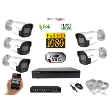 MS - IP kamerarendszer 5 kamerával switchel 2 Mpix - 6023K5B megfigyelő kamera