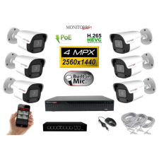 MS - IP kamerarendszer 6 kamerával switchel 4 Mpix - 6024K6B megfigyelő kamera