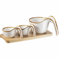 Mäser 4 részes gourmet tálkészlet tálcával PintarII konyhai eszköz