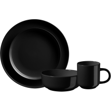 Mäser BLACK ALENIA Étkészlet 16 db (674430) tányér és evőeszköz