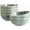 Mäser Cordelia Atacama Green Textura tálkészlet, 16 cm, 6 db, világoskék