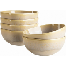 Mäser Cordelia Sand Textura tálkészlet, 16 cm, 6 db, világosbarna konyhai eszköz