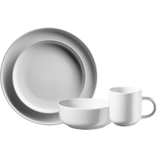 Mäser WHITE ALENIA Étkészlet 16 db (674440) tányér és evőeszköz