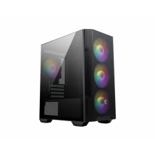 MSI MAG FORGE M100R computer case Midi Tower Black, Transparent számítógép ház