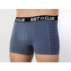 MST Boxer oldal csíkos mintával XL, Melír kék