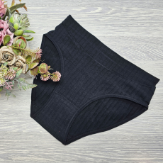 MST Magas derekú női alsó bordás anyagból 2XL/3XL, Fekete