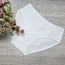 MST Magas derekú női alsó csipke díszítéssel XL/2XL, Fehér női alsó