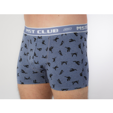 MST Mintás boxer L, Melír kék