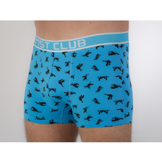MST Mintás boxer M, Világos kék