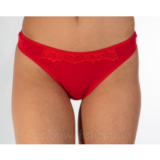 MST Női tanga csipke díszítéssel L/XL, Piros női alsó