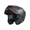 MT HELMETS MT Atom 2 SV felnyitható bukósisak fekete/piros/ezüst matt XXL méret (63-64cm)