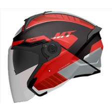 MT HELMETS MT Cosmo SV Cruiser nyitott bukósisak matt piros-fekete-szürke bukósisak