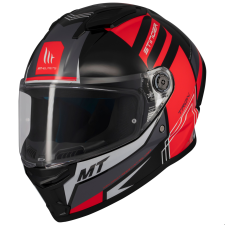 MT HELMETS MT Stinger 2 Tron zárt motoros bukósisak fekete-piros-szürke bukósisak