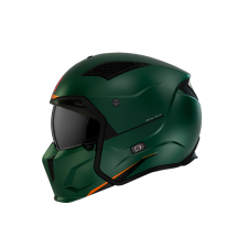 MT HELMETS MT Streetfighter SV S Solid A6 nyitott bukósisak arcmaszkkal matt zöld bukósisak