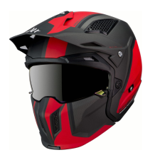 MT HELMETS MT Streetfighter SV S TWIN C5 motoros sisak fekete-piros bukósisak