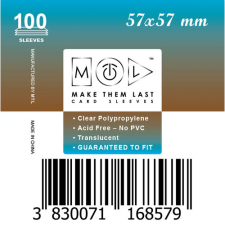 MTL 57x57 mm standard kártyavédő 50 db társasjáték